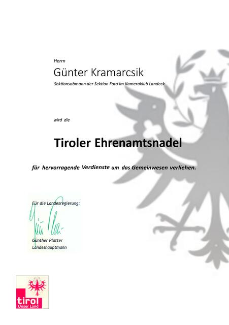 Bild 02: gescannte Urkunde  | Foto: © by Ing. Günter Kramarcsik