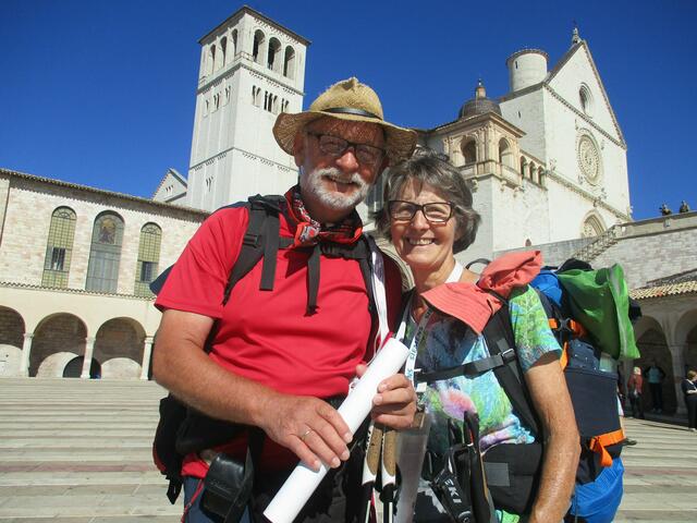 Johann und Maria Granegger in Assisi