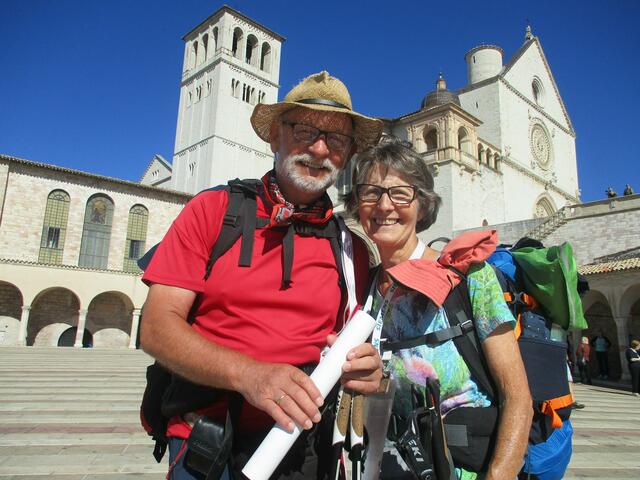 Johann und Maria Granegger in Assisi | Foto: Privat