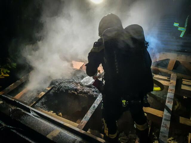 Rund zwei Stunde dauerte der Einsatz der beiden Feuerwehren in Mooskirchen.