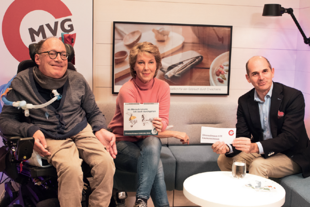 Ohrenschmaus-Gründer Franz Joseph Huainigg (li.), ORF Kulturredakteurin Barbara Rett, MVG-Geschäftsführer Hannes Hofer