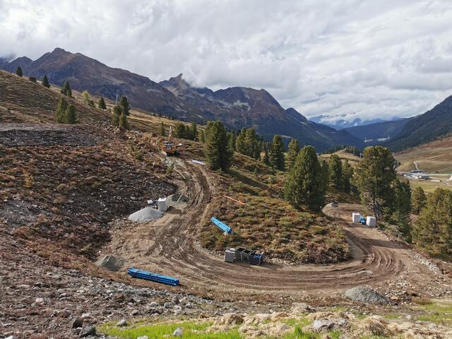 An der neuen Rodelbahn in Kühtai wurde in den vergangenen Monaten mit Hochdruck gearbeitet. | Foto: Kammerlander