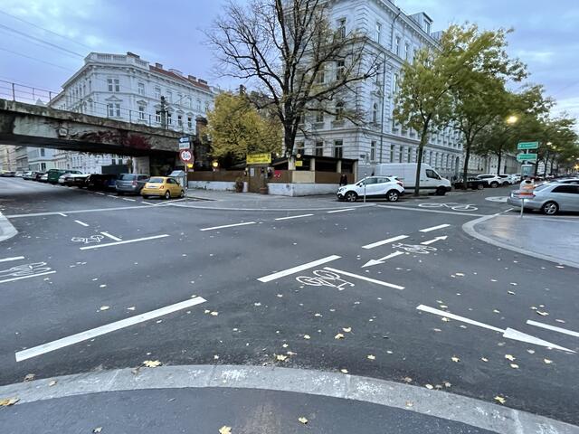 Kreuzung Weinheimergasse/Arnethgasse/Heigerleinstraße | Foto: mjp