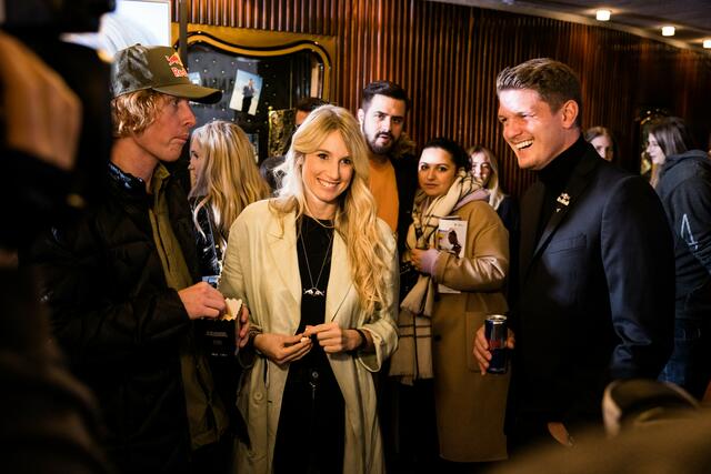 Clemens Millauer, Anna Gasser und Thomas Morgenstern.
