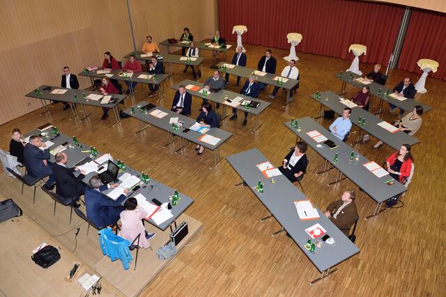 Die konstituierende Sitzung der Marktgemeinde Wallern/Tr. fand am 28. Oktober 2021 im VAZ akZent statt. | Foto: Marktgemeinde Wallern/Tr.