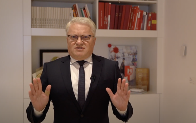 Bürgermeister Luger wendet sich in einer Videobotschaft an die Bevölkerung. | Foto: BRS