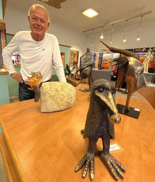 Bruno Staudach stellte bei Optik Kreinig aus. | Foto: Kogler