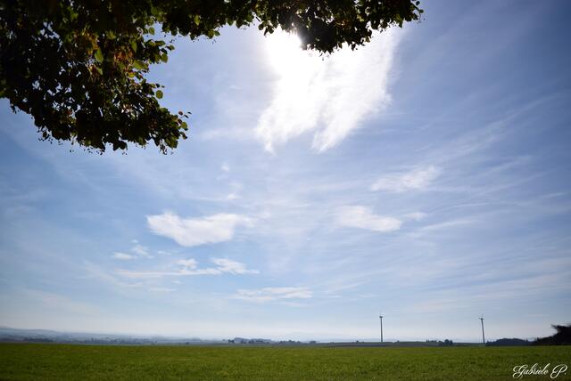Ausblick in die Alpen von der Bank aus  | Foto: Gabriele P.