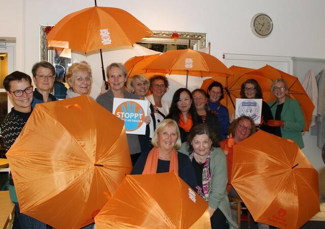 Orange the World - auch die Klosterneuburger Soroptimistinnen setzen ein Zeichen gegen die Gewalt. | Foto: Soroptimist Klosterneuburg