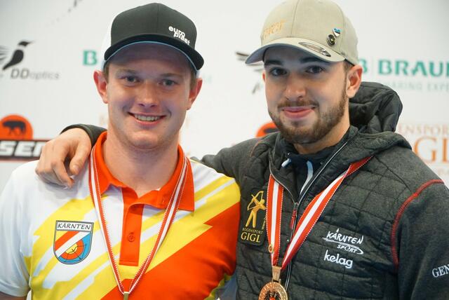 Starke Kärntner: Junioren-Meister Lukas Moser und Staatsmeister Stefan Heincz