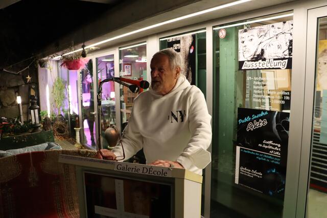 Pablo Sascha bei der Ansprache | Foto: Ricarda Stengg