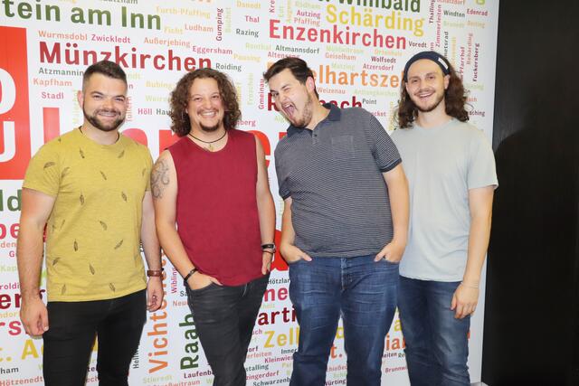 Rocken jetzt auf Mundart: Mathias "Bauschi" Bauer, Lukas Moser, Wolfgang Stulla und Kevin Indinger alias "The Legits". | Foto: Kunde / BRS