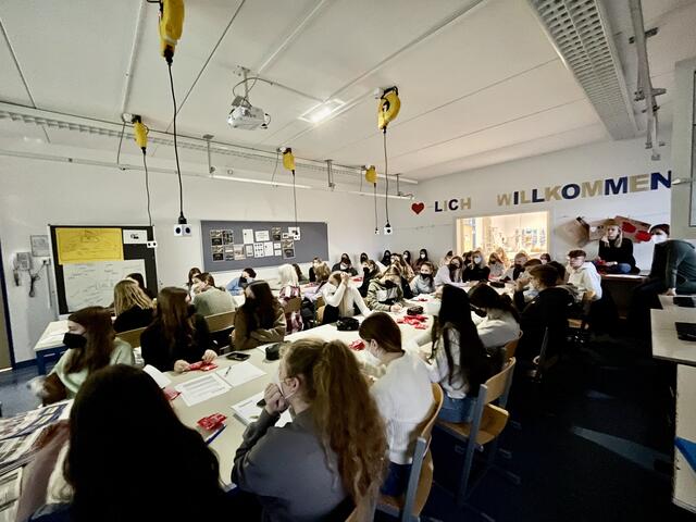 Ungefähr 40 Schüler waren anwesend