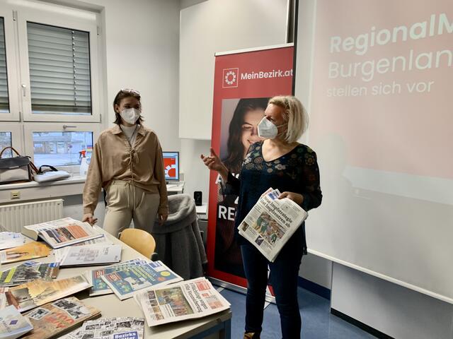 Heike Tröstner und Kristina Kopper waren zu besuch