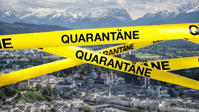 Gesamtlockdown für die gesamte Salzburger Bevölkerung. | Foto: Franz Neumayr/RMA