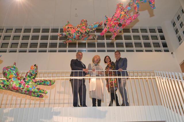 Von links: Josef und Irene Schütz, Silvia Priesner-Schütz und Matthias Schütz.