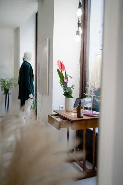 Die Räumlichkeiten der Boutique standen jahrelang leer, bis "angelegt" vor ein paar Monaten einzog.