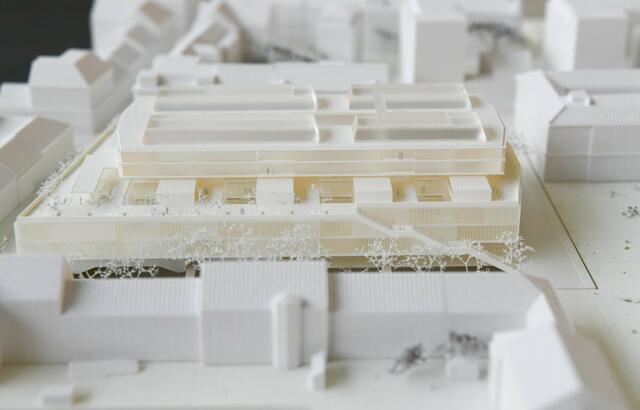 Noch Styropor, bald Hold und Beton: Das neue Zentrum für Physik wird bis 2030 errichtet.