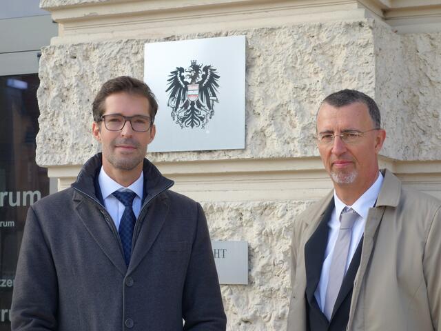 Verteidiger Wolfgang Auer und Oliver Scherbaum