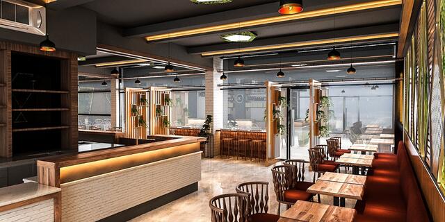 So soll das umgebaute Restaurant im Volkshaus Pichling aussehen. Der neue Pachtvertrag beginnt am 1. Jänner 2022. | Foto: Hot Burger Lounge