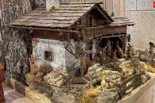 Eine typische Stallkrippe als Leihgabe in der Bibelwelt. | Foto: sm