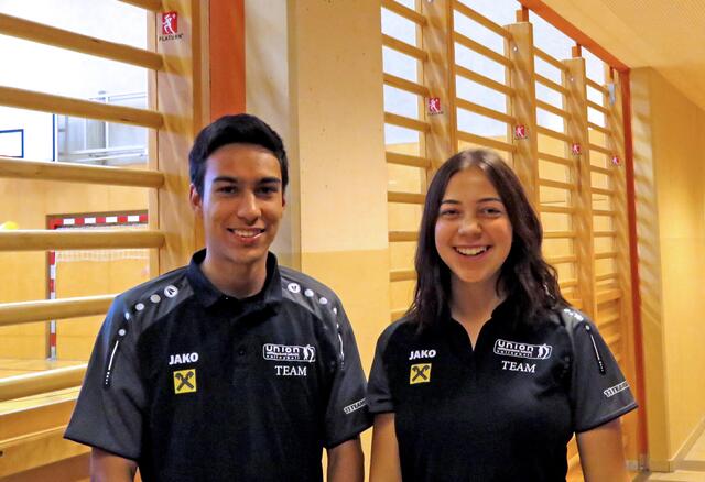Die beiden Talente Saifullah Wardak & Victoria Prutsch