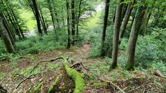 Tiefblick auf der Nordseite