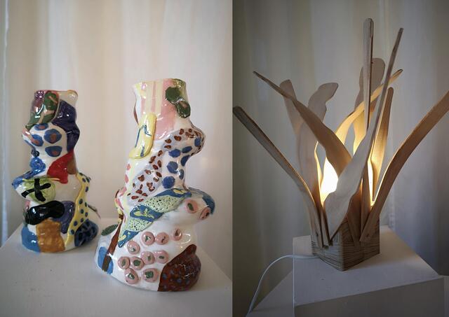 Vasen / Holzlampe | Foto: privat