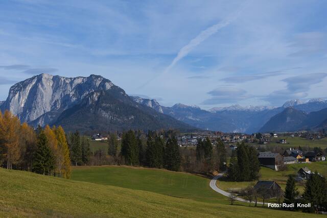 Blick zur "Trisselwand" von der Ortschaft Sarstein aus!