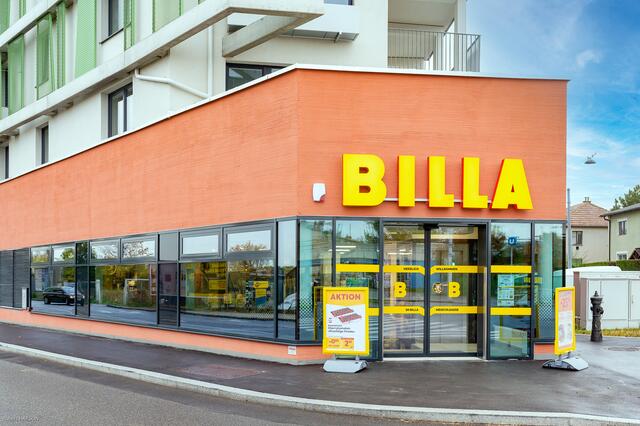 Billa informiert über Hilfsangebote. | Foto: Robert Harson/BILLA MERKUR Österreich