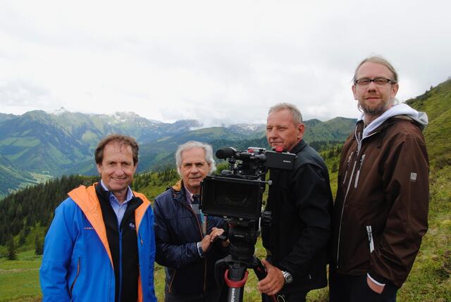 v.l.n.re.: GF Erwin Petz, REgisseur A.Ninaus, Kameramann R. Ogris und Autor F. Aigner | Foto: Ninaus