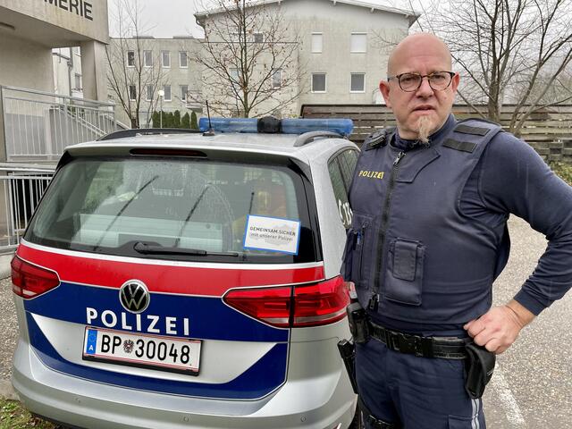 Roland Haltschuster von der Polizeiinspektion Hainburg kümmert sich derzeit um die Initiative "Gemeinsam.Sicher".