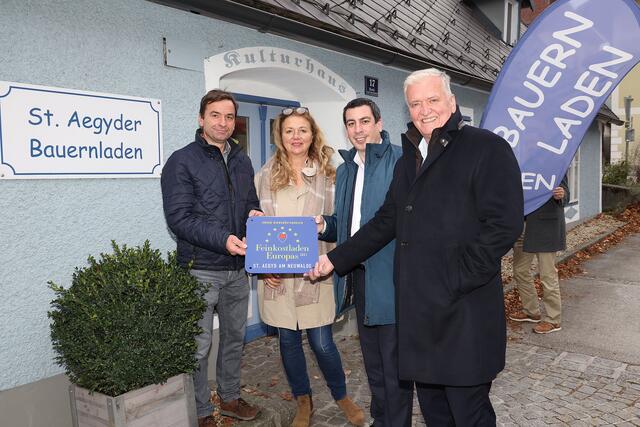 Karl Oysmüller, Susanne Riedler, Günther Sidl und Franz Schnabl