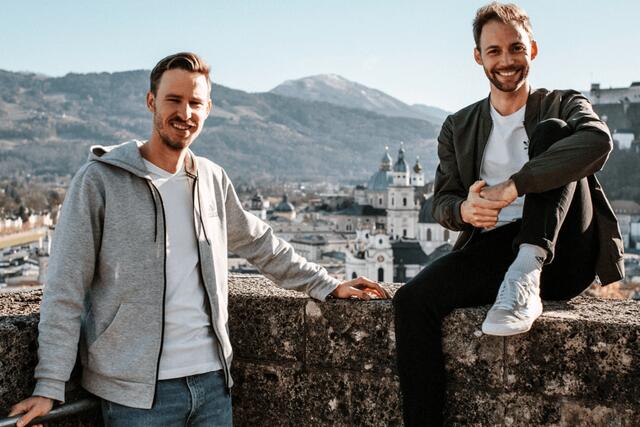 Das Mattseer Startup Needit hat den Arge-Alp-Wettbewerb 2021 für sich entschieden, im Bild die beiden Geschäftsführer Sebastian Waldbauer und Alexander Fally.