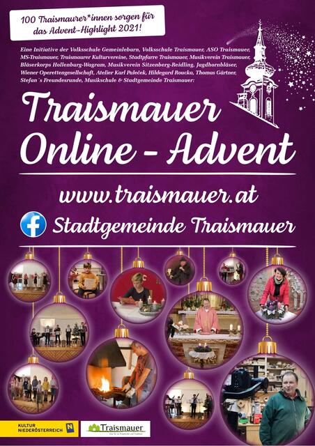 Der Online-Advent geht in die nächste Runde | Foto: Stadtgemeinde Traismauer