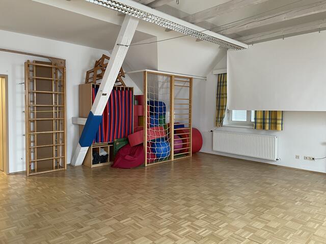 Ein Blick in den Turnsaal im Kindergarten Hollenegg. | Foto: Susanne Veronik