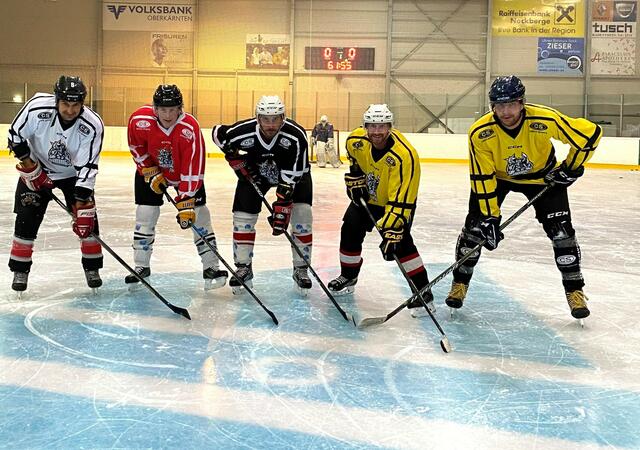 Franz Unterlercher, Alexander Kohlweis, Daniel Riedler,  Daniel Zimmermann, Felix Dorrek (v. l.) und Torhüter Michael Ofner brennen auf den Saisonstart.  | Foto: Gert Perauer/KK