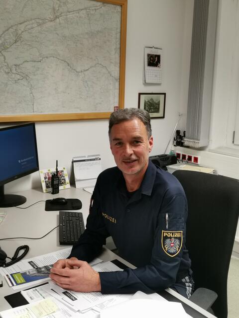 Der Oetzer Postenkommandant Michael Haid ist ein erfahrener Polizist und als Sicherheitsbeauftragter in der Prävention aktiv.