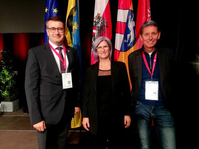 Österreichischer Städtetag 2021: Mit Stadtrat Christian Schandor und die beiden Vizebürgermeister Sabine Siegel und Harald Peindl waren auch drei Vertreter der Stadtgemeinde Fürstenfeld mit von der Partie. | Foto: Stadtgemeinde Fürstenfeld