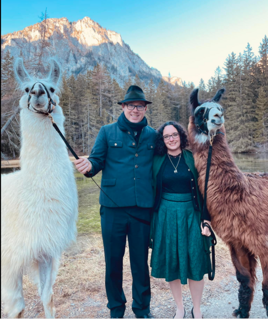 Michelle Kaufmann und Franz Friedmann ziehen im nächsten Jahr mit ihren Alpakas und Lamas von Mitterdorf an der Raab nach Tragöß beim Grünen See.