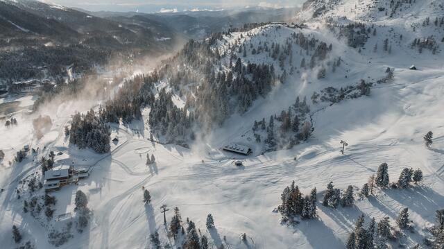 Die Turracher Höhe ist bereits gut beschneit und startet am 8. Dezember. | Foto: Turracher Höhe/Sobian