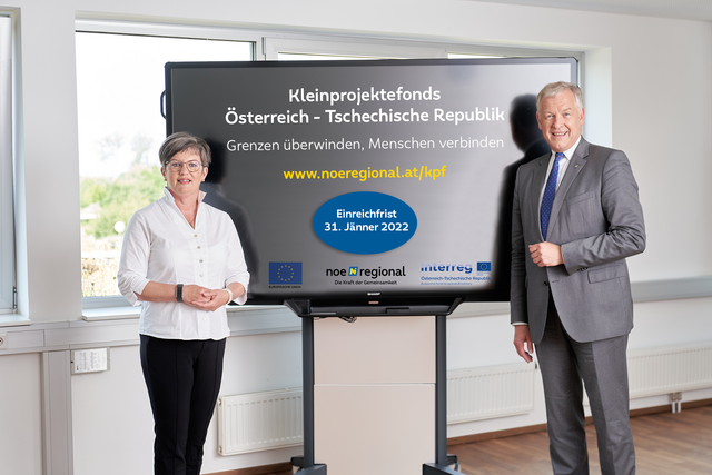 Geschäftsführerin NÖ.Regional Christine Schneider und EU-Landesrat Martin Eichtinger | Foto: NÖ.Regional