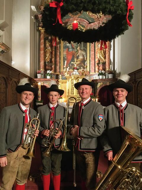 Mit dabei bei der Sendung ist auch ein Bläserquartett der Trachtenkapelle Flattach. | Foto: privat