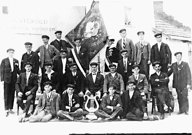 Männergesangsverein Einigkeit Müllendorf – Fahnenweihe 1929