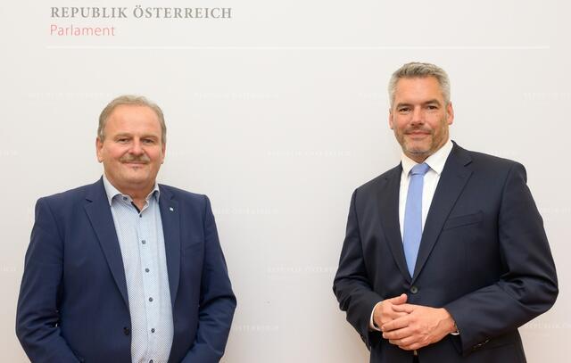 Eduard Köck und Karl Nehammer | Foto: ÖVP