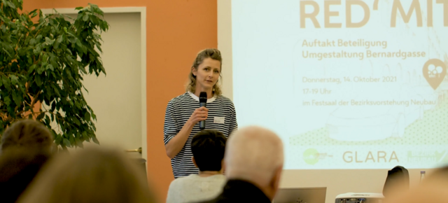 "Wir haben 1.120 Statements zum Status quo und Wünsche für den Umbau gesammelt – ein großartiges Engagement", so Doris Allerstorfer, Teil des Glara-Teams.