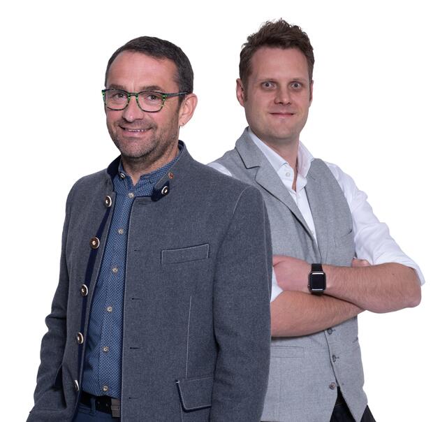 ÖVP- Bürgermeisterkandidat Peter Schweiger (l.), neuer Gemeindeparteiobmann Matthias Gröderer.