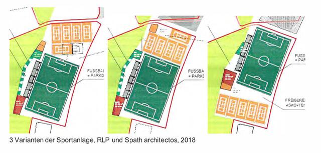 Verschiedene Variaten der neuen ASKÖ-Sportanlage wurden erarbeitet. | Foto: Stadt Innsbruck