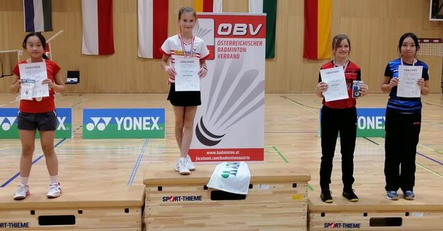 Mia Gindulin holte im Damen Einzel U13 den Sieg. | Foto: ASV Pressbaum
