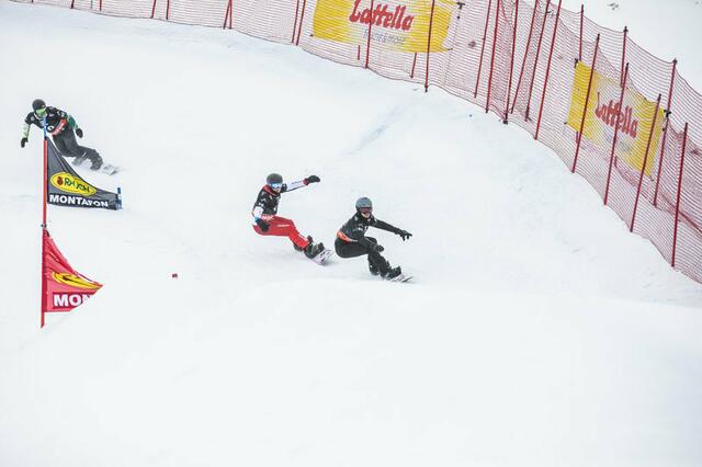 Von 9. bis 11. Dezember dreht sich im Montafon alles um die Weltcup-Bewerbe der Snowboardcrosser. | Foto: Montafon Tourismus GmbH, Fotograf: Stefan Kothner